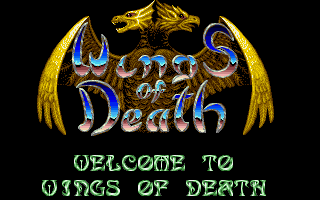 Wings Of Death title screen for Atari ST